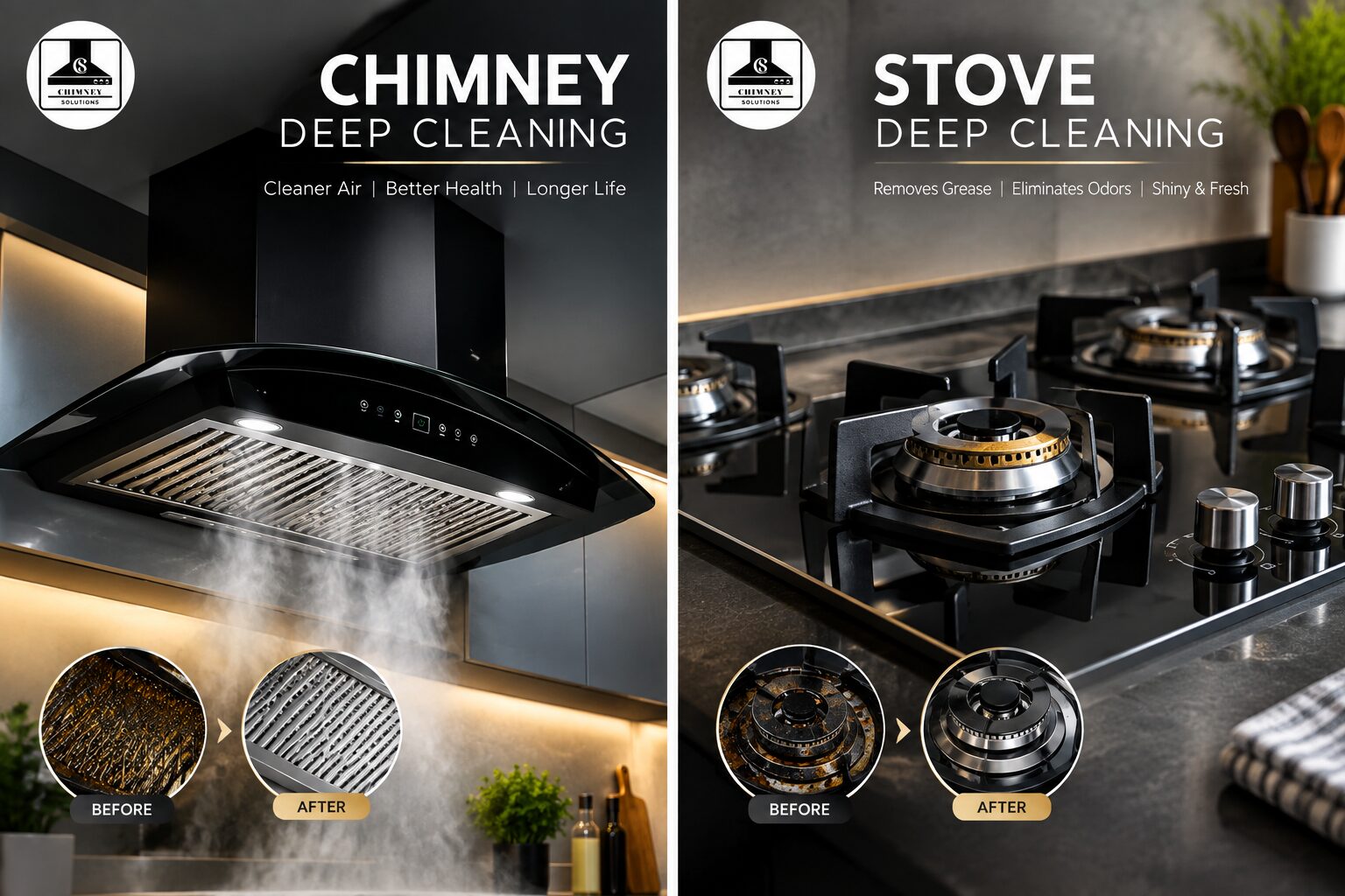 Deep chimney and stove cleaning service