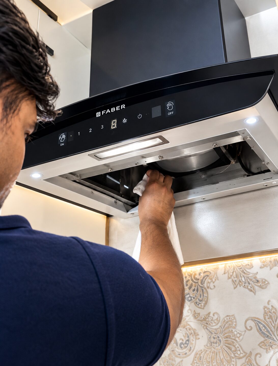 Chimney basic cleaning service by Chimney Solutions technician